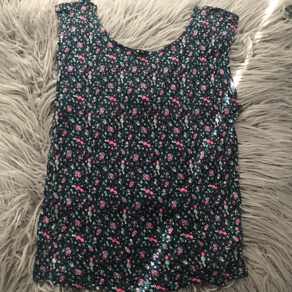 Floral Sleeveless Top